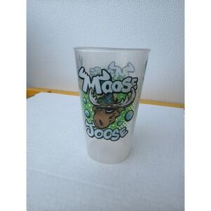 Whirley DrinkWorks Moose Joose Frosted Plastic Stadium Cup Tumbler USA Made